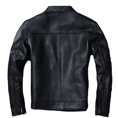 Mens Levon Genuine Lambskin Leather Bomber Jacket
