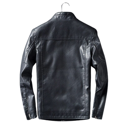 Mens Marley Genuine Lambskin Leather Bomber Jacket