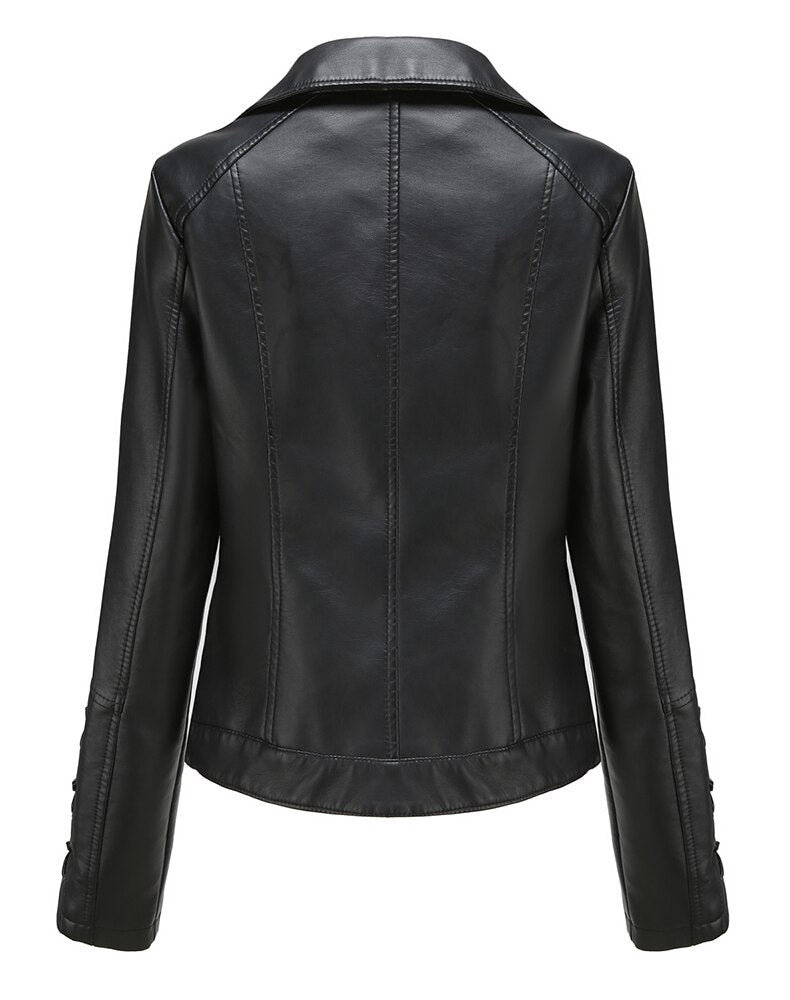 Womens Jovie Genuine Lambskin Leather Jacket