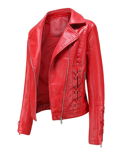 Womens Jovie Genuine Lambskin Leather Jacket