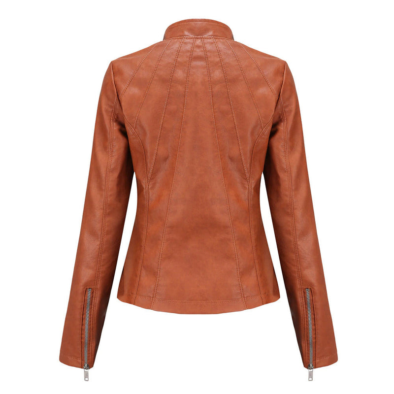 Womens Haisley Genuine Lambskin Leather Jacket