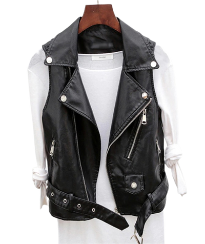 Womens Mia Genuine Lambskin Leather Vest