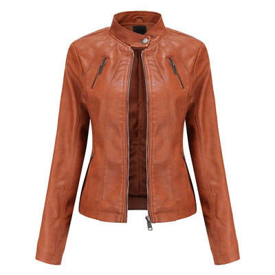 Womens Haisley Genuine Lambskin Leather Jacket