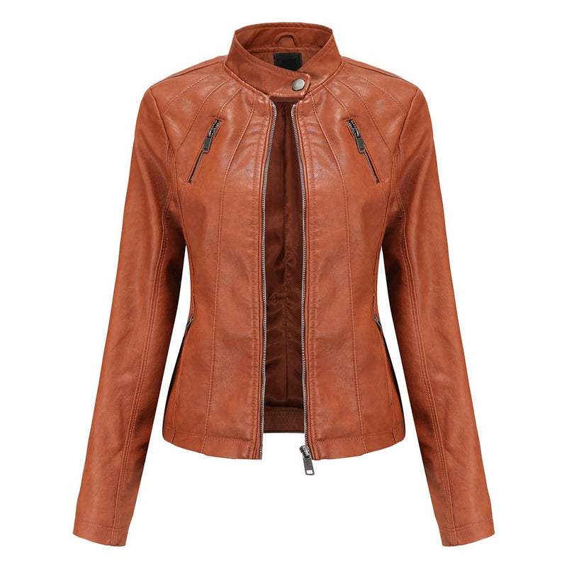 Womens Haisley Genuine Lambskin Leather Jacket