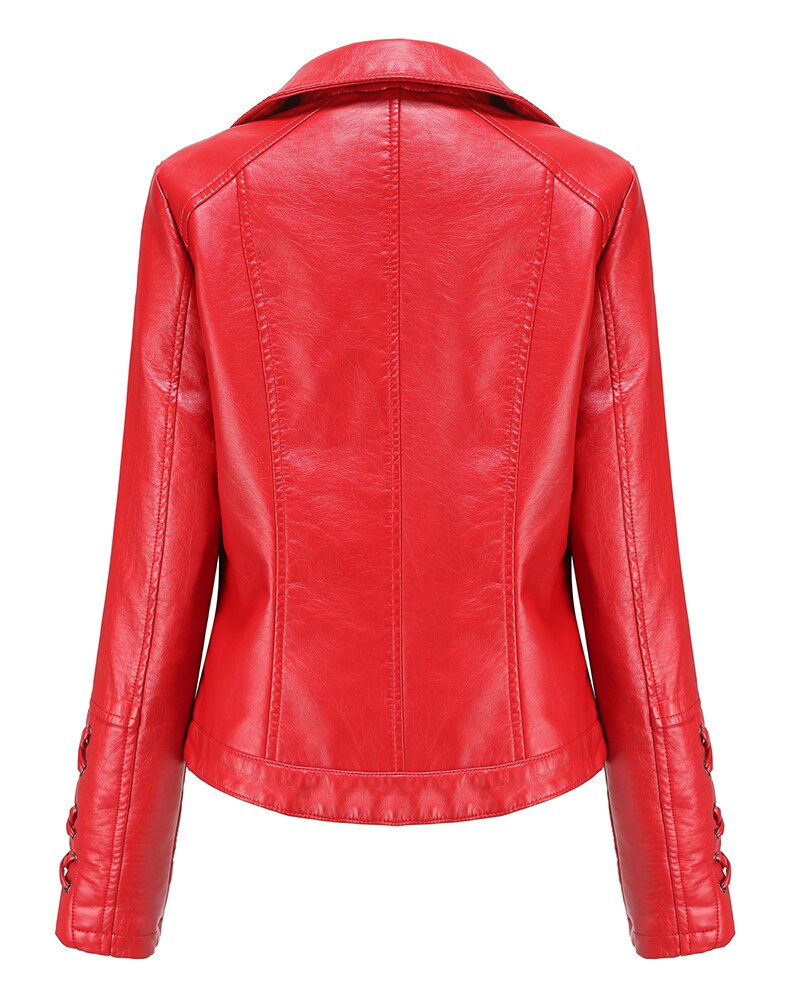 Womens Jovie Genuine Lambskin Leather Jacket