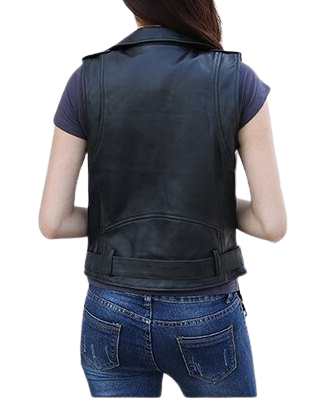 Womens Isabella Genuine Lambskin Leather Vest