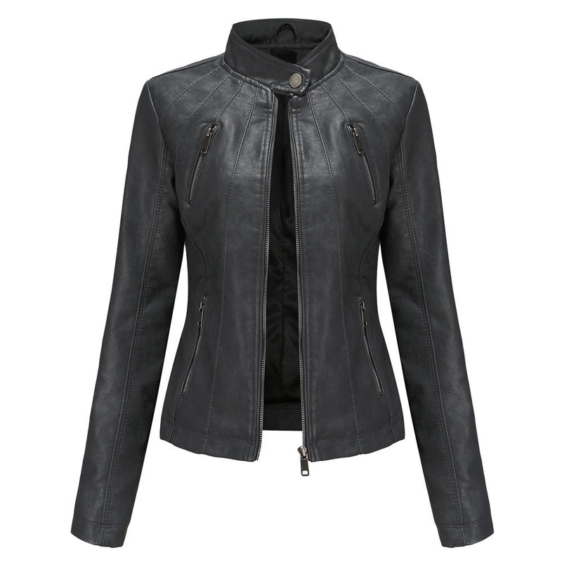 Womens Haisley Genuine Lambskin Leather Jacket