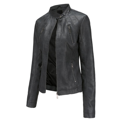 Womens Haisley Genuine Lambskin Leather Jacket