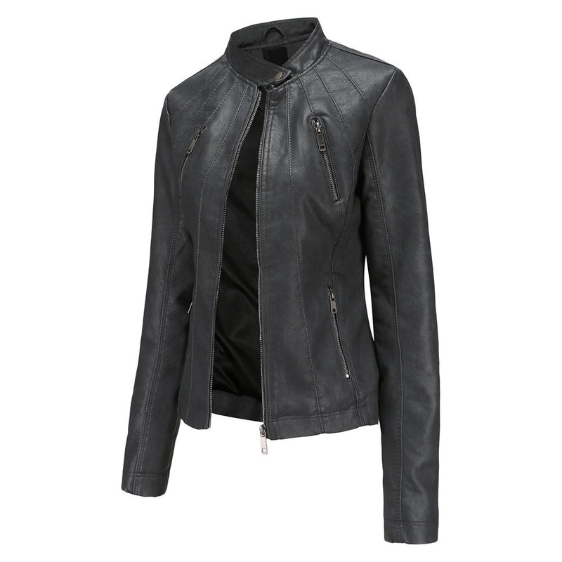 Womens Haisley Genuine Lambskin Leather Jacket