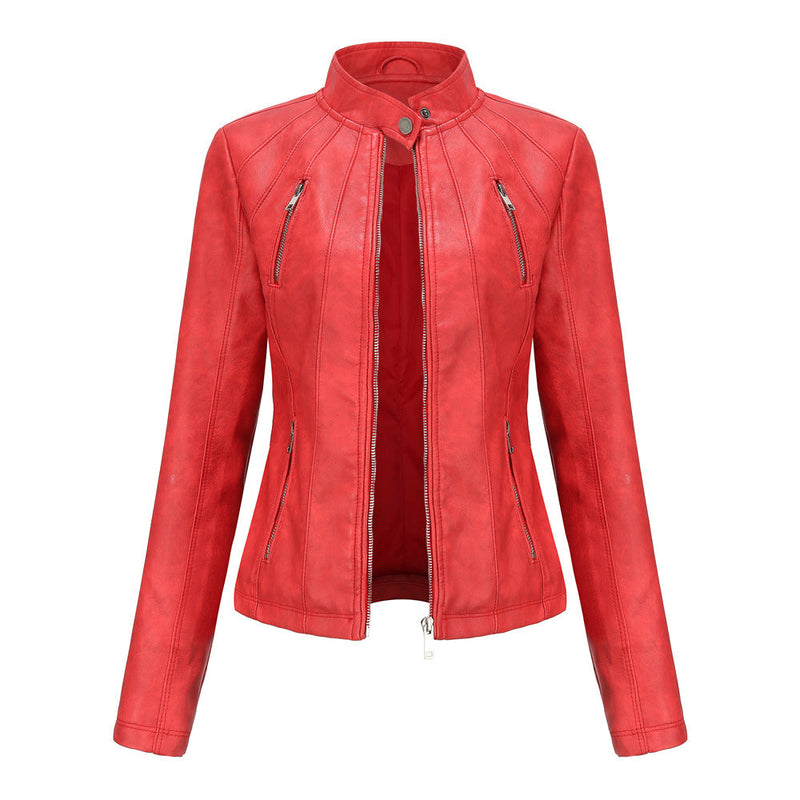 Womens Haisley Genuine Lambskin Leather Jacket