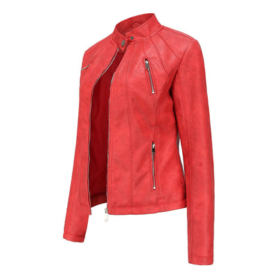 Womens Haisley Genuine Lambskin Leather Jacket