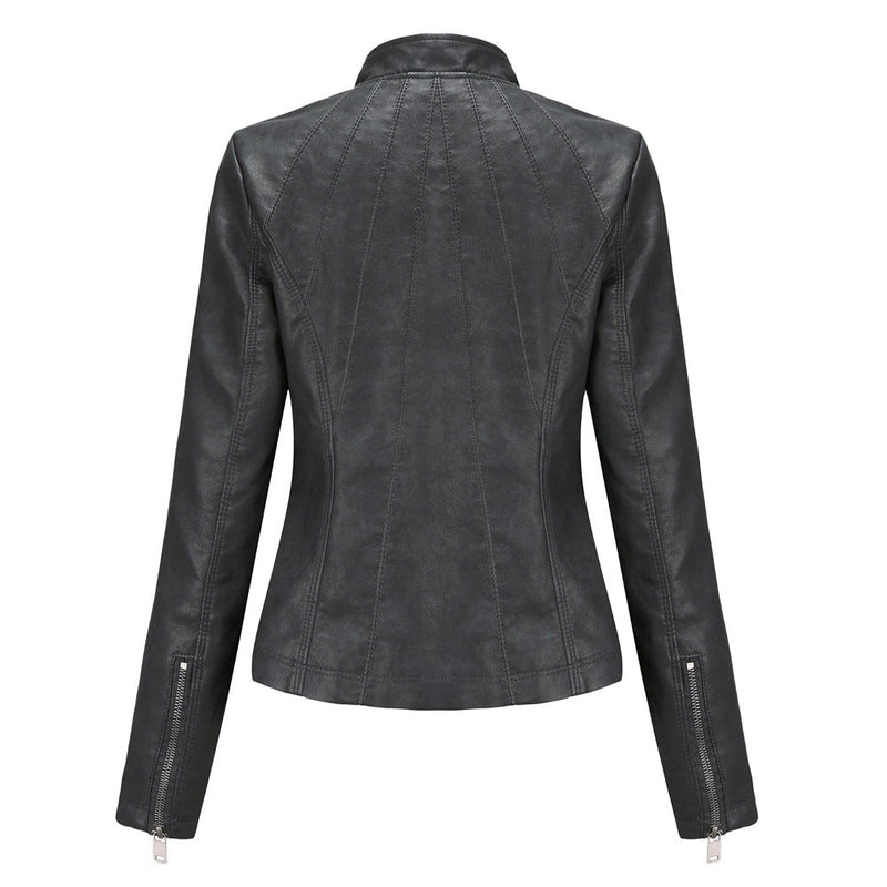 Womens Haisley Genuine Lambskin Leather Jacket