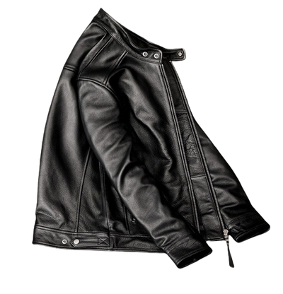 Mens River Genuine Lambskin Leather Bomber Jacket