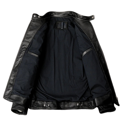 Mens River Genuine Lambskin Leather Bomber Jacket