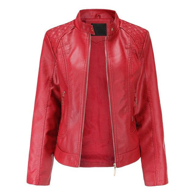 Womens Capri Genuine Lambskin Leather Jacket