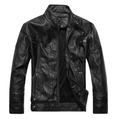 Mens Storm Genuine Lambskin Leather Bomber Jacket