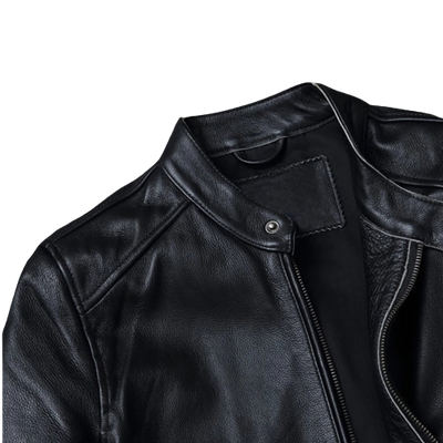 Mens Levon Genuine Lambskin Leather Bomber Jacket