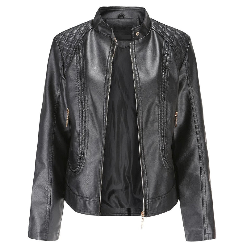 Womens Capri Genuine Lambskin Leather Jacket